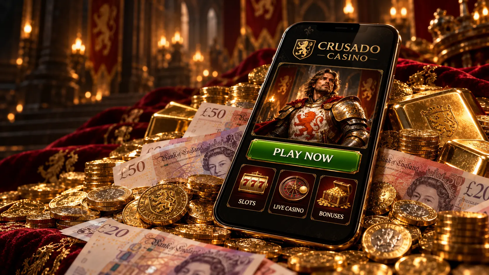 Crusado Casino on mobile